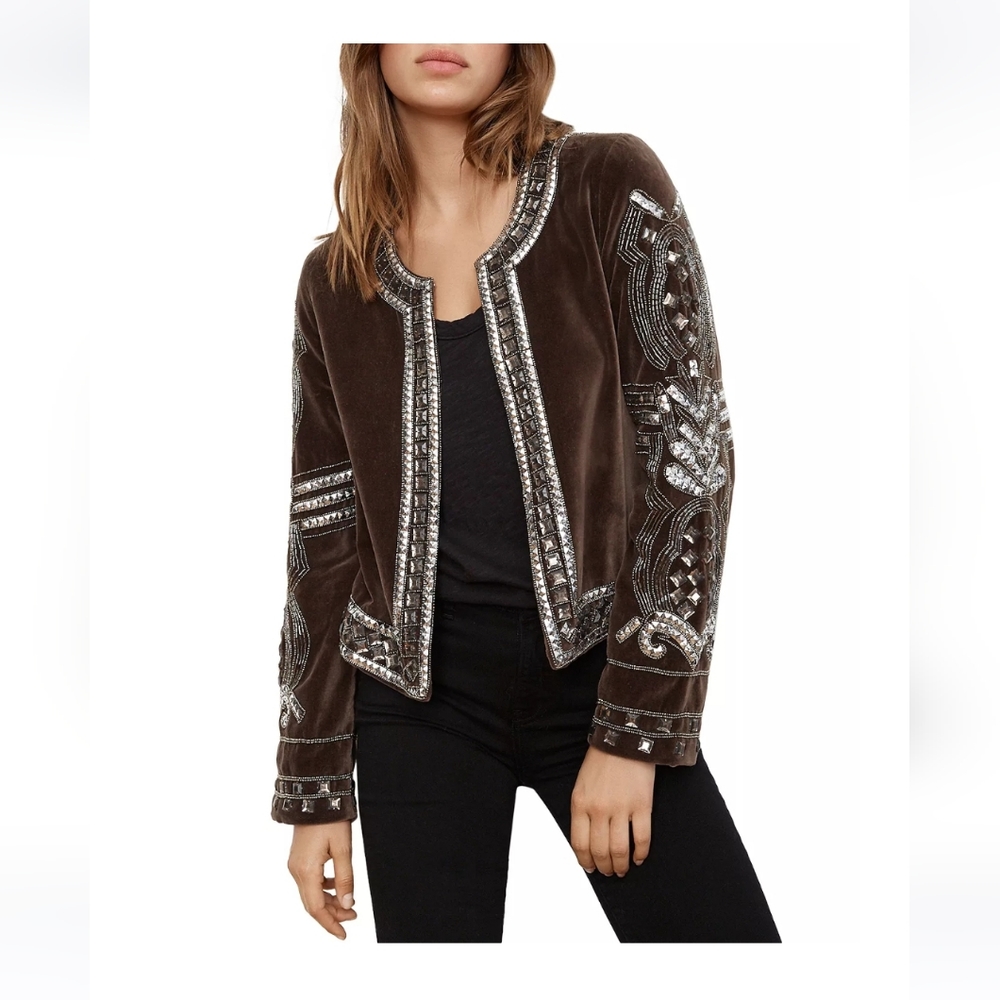 Velvet by Graham and Spencer Peggy  embellished jacket